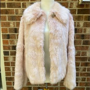 Top Shop Furry jacket light pink